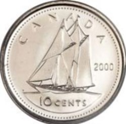 10 cents - Élisabeth II Canada 2001