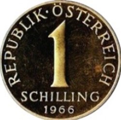 1 schilling Autriche 1989