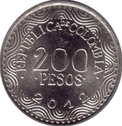 200 pesos 2016 Colombie