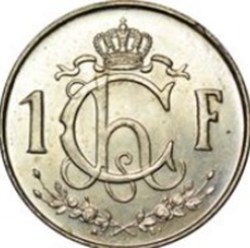 1 franc - Charlotte Petit module Luxembourg 1953