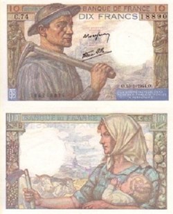 10 Francs Mineur type 1941