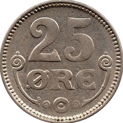 25 Ore Danemark 1920 Christian X