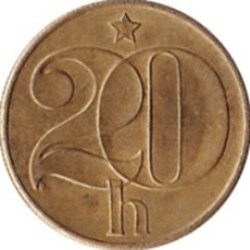 20 haléřů Tchécoslovaquie 1977