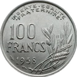 100 Francs Cochet 1955B