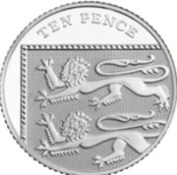 10 Pence Elizabeth II 5e effigie 2021 Angleterre
