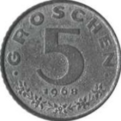 5 groschen Autriche 1968