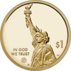 1 Dollar American Innovation - New Hampshire Etats Unis 2021 D