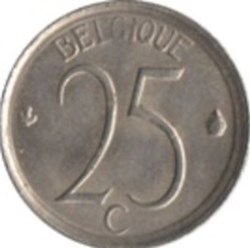25 Centimes Belgique 1965