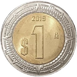 1 peso Mexique 2004