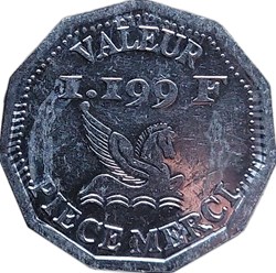 France-Jeton Pegasus - 999 F pièce merci