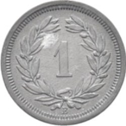 1 centime Écusson Suisse 1944