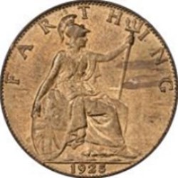 1 farthing George V 1re effigie Angleterre 1914