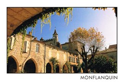 France-Le Lot et Garonne-Montflanquin-La Place aux couverts