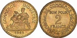 2 Francs Chambre de commerce 1923