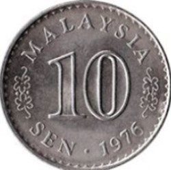 10 sen Agong Malaisie 1980