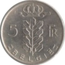 5 Francs Belgique (néerlandais) 1970