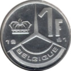1 Franc Belgique 1991