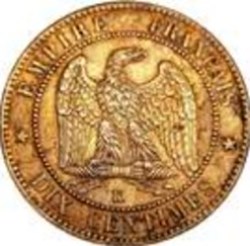 10 Centimes Napoléon III Tête Laurée 1861A