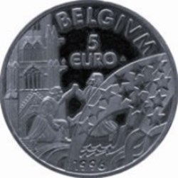 5 euros - Albert II 1996-Belgique