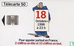 France-Numération à 10 chiffres - 18 Octobre 1996- Schlumberger 07.1 (1992)