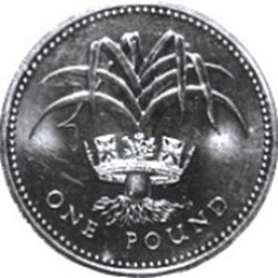 1 Livre Angleterre Elizabeth II 1990