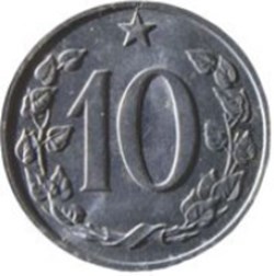 10 haléřů Tchécoslovaquie 1962