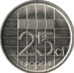 25 cent Pays-Bas 1991