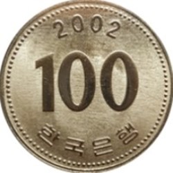100 won Corée du sud 2013