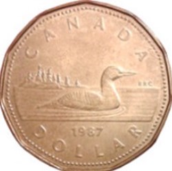 1 dollar - Élisabeth II 1987 Canada