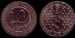 10 Francs Hugues Capet 1987