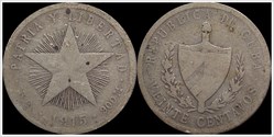 1915 cuba 20 centavos