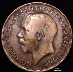 1 Penny (George V) 1921 de Reino Unido