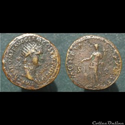 Domitien dupondius Moneta August