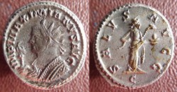 Maximien antoninien Lyon SALVS AVGG buste consulaire