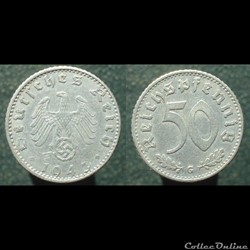 50 Reichspfennig, 1943