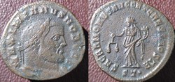 Galère Ticinum nummus Sacra moneta