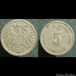 5 Pfennig 1899