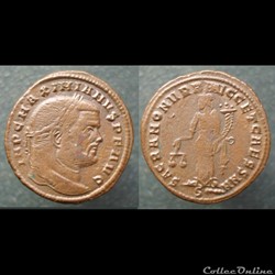 Maximien Nummus Rome Sacra Mon