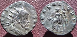 Postume Aureolus antoninien Milan FIDES AEQVIT