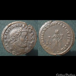 Galère Nummus Ticinum(?) Moneta