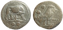Moulage en soufre (Visconti ? Mionnet ?) d'un sextans RRC 39/3 de la BnF