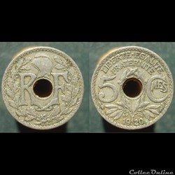 IIIè République, 5 centimes, 1920