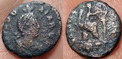 Aelia Eudoxia ae3 Antioche RIC 104