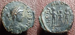 Arcadius ae3 GLORIA ROMANORVM Cyzique