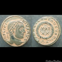 Licinius nummus Arles VOT XX