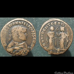 Dioclétien nummus Provident Rome