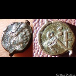 Leon Ier, AE4, monogramme latin