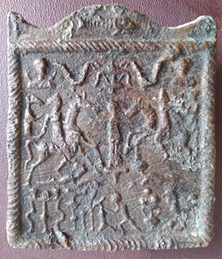 Plaquette "thraco-mithriaque" en plomb, ERTL F-01