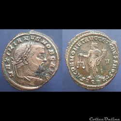 Galère nummus Sacra Moneta Aquilée