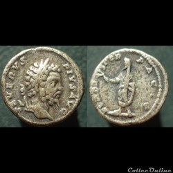 Septime Sévère, denier, FUNDATOR PACIS, faux